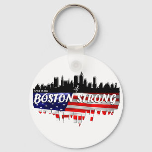 Boston Strong Run Key Ring