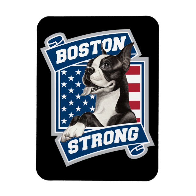BOSTON STRONG TERRIER crest style Magnet (Vertical)