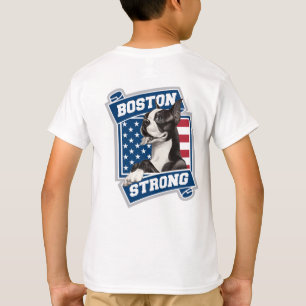 BOSTON STRONG TERRIER crest style T-Shirt