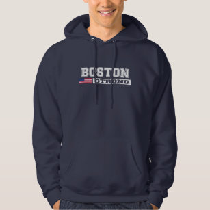 BOSTON STRONG U.S. Flag Hooded Sweatshirt