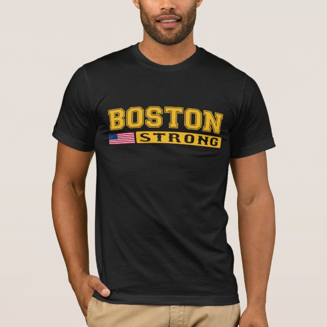 BOSTON STRONG U.S. Flag T-shirt (Front)