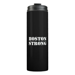 "Boston Strong" white black Thermal Tumbler