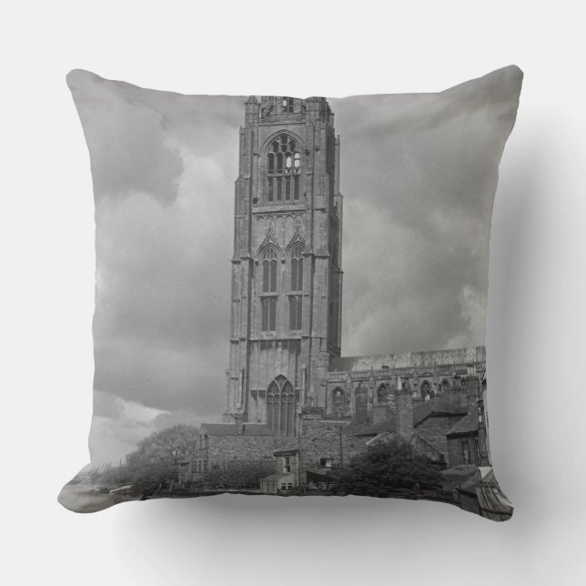 Boston Stump and River Welland, Lincolnshire Cushion (Front)