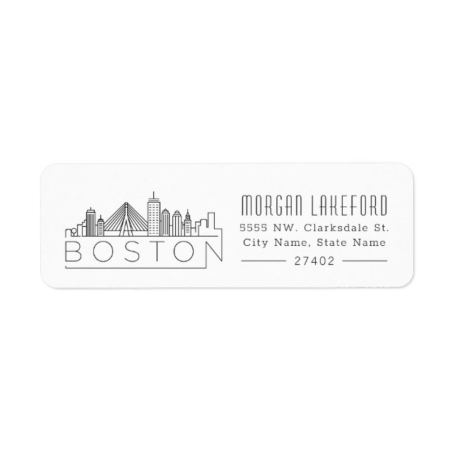 Boston Stylised Skyline | (Front)