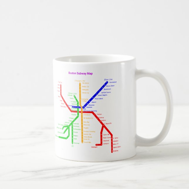 Boston subway Mug (Right)