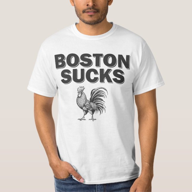 Boston Sucks Chicken Roster T-Shirt (Front)