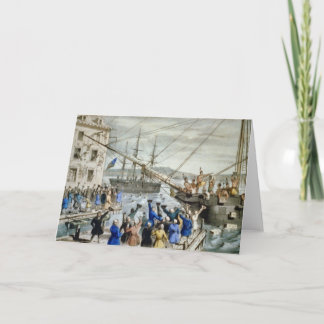 Boston Tea Party Card, Nathaniel Card