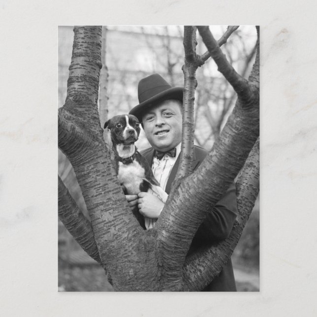 Boston Terrier, 1920s Postcard (Front)
