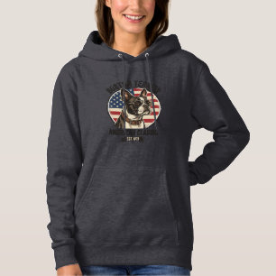 Boston Terrier American Classic Dog Flag Sunglasse Hoodie