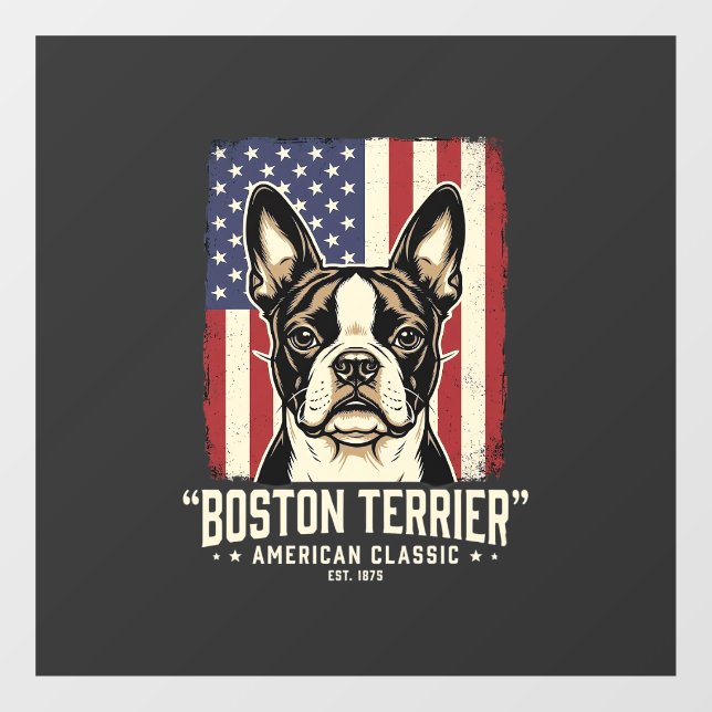 Boston Terrier American Classic Flag (Sheet)