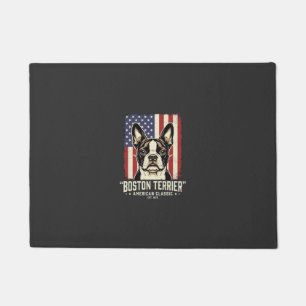 Boston Terrier American Classic Flag Doormat