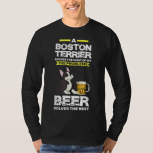 Boston Terrier Amp Beer Boston Terrier T-Shirt