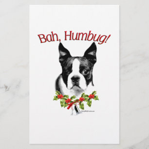 Boston Terrier Bah Humbug