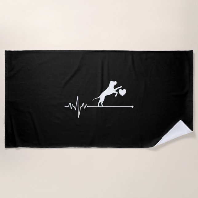 Boston Terrier Beach Towel (Front)