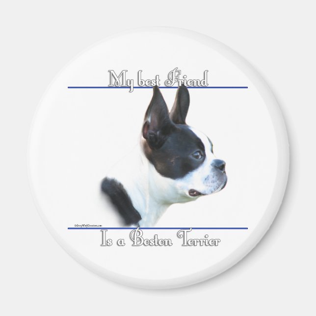 Boston Terrier Best Friend 2 - Magnet (Front)