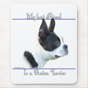 Boston Terrier Best Friend 2 Mouse Pad