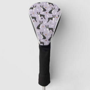 Boston Terrier Bones and Paws Golf Head Cover