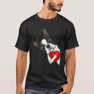 Boston Terrier Bostie Dog Kids Women Girls Swea T-Shirt