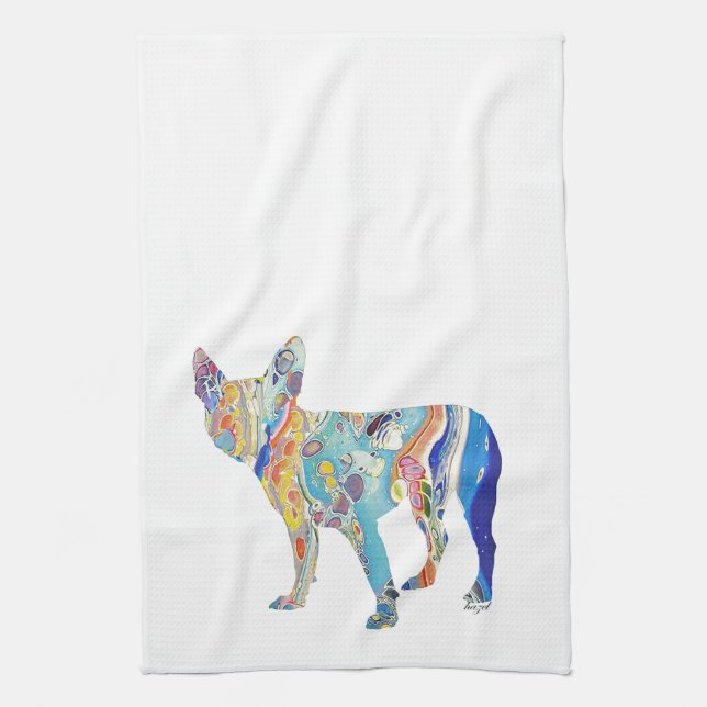 Boston Terrier, Boston Terrier Tea Towel (Vertical)