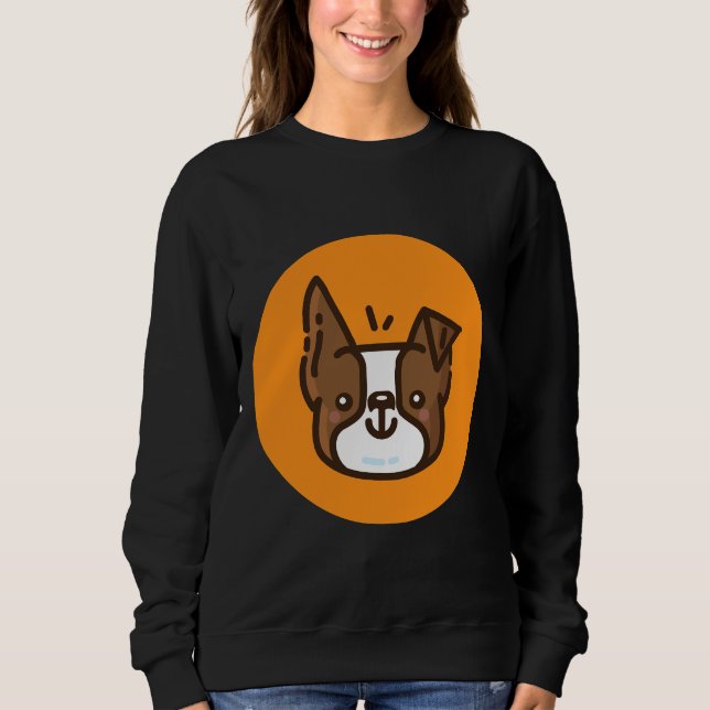 Boston Terrier  Brown     Sweatshirt (Front)