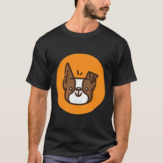Boston Terrier  Brown     T-Shirt (Front)