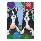 Boston Terrier Card