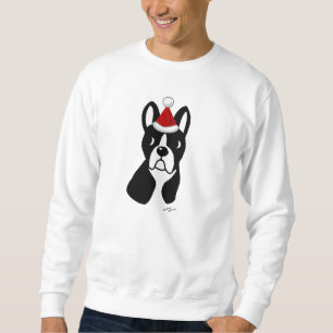Boston Terrier Christmas Cartoon Sweatshirt