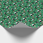 Boston Terrier Christmas dog wrapping paper<br><div class="desc">boston terrier,  dog,  christmas,  dog christmas,  boston terrier christmas,  dog wrapping paper,  gift wrap,  christmas dog wrapping paper, </div>