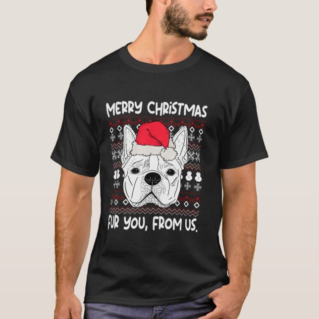 Boston Terrier Christmas Funny Birthday Dog Lover  T-Shirt (Front)