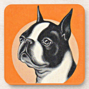 Boston terrier coaster