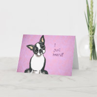 Boston Terrier Congratulations Custom