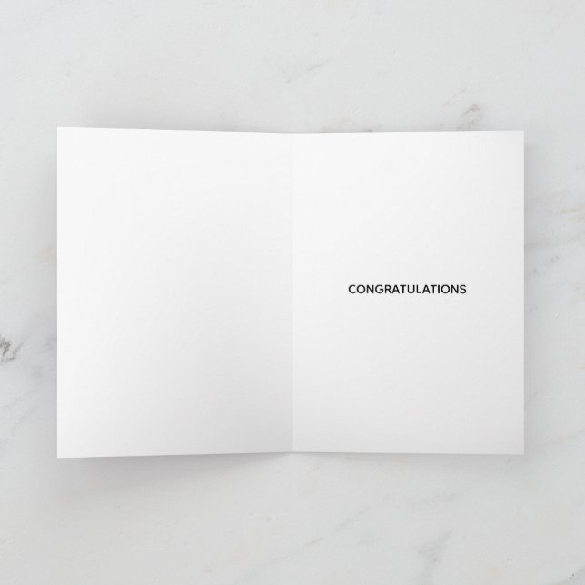 Boston Terrier Congratulations Greeting Card (Inside)