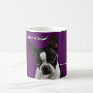 Boston Terrier: Cookie please? Coffee Mug