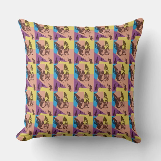 Boston Terrier Cushion (Front)