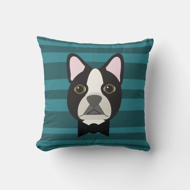 Boston Terrier Cushion (Front)