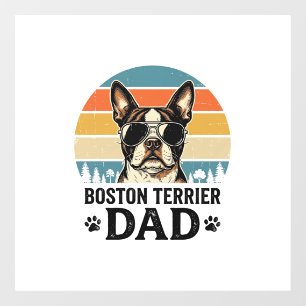 Boston Terrier Dad Vintage Dog Lover Design_1
