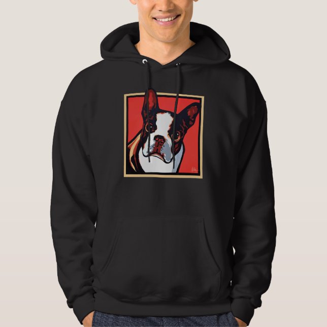 Boston Terrier Dog 8 Hoodie (Front)