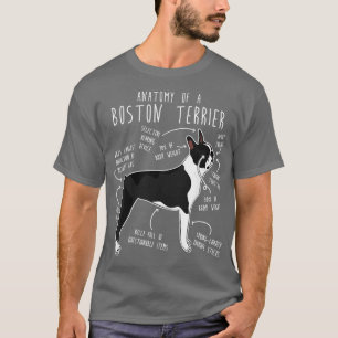 Boston Terrier Dog Anatomy T-Shirt