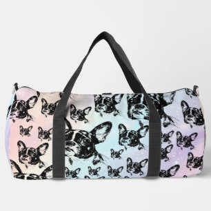 Boston Terrier Dog Chic Art Design Duffle Bag