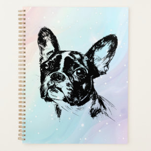 Boston Terrier Dog Chic Art Design Planner
