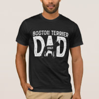 Boston Terrier Dog Dad Puppy Dad