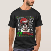 Boston Terrier Dog Feliz Navidog Funny Christmas
