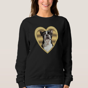 Boston Terrier Dog Heart Terrier Boston Terrier Sweatshirt