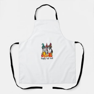 Boston Terrier Dog Lover Fall Ya'll Halloween Cost Apron