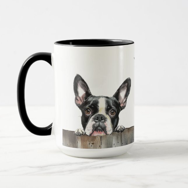Boston Terrier Dog Mug (Left)