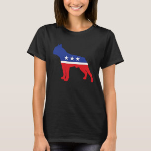 Boston Terrier Dog Political Symbol Election Masc T-Shirt