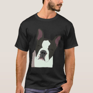 Boston Terrier Dog Portrait T-Shirt