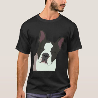 Boston Terrier Dog Portrait T-Shirt