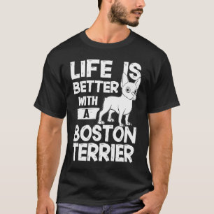 Boston Terrier Dog Puppies Owner Lover 2 T-Shirt