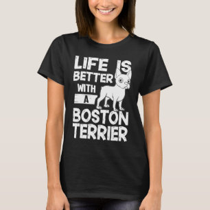 Boston Terrier Dog Puppies Owner Lover 2 T-Shirt